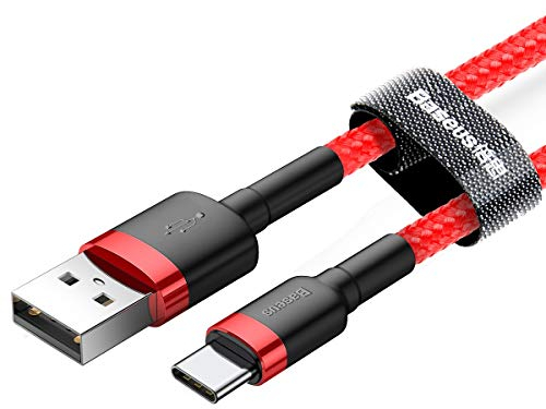 Baseus Cafule Cable - USB to USB-C Connect & Charge Cable 2 A, 2 m (Red)