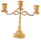 SM SunniMix Golden Kerzenleuchter 1/3/5 Armig Kerzenständer Tischleuchter Romantische Deko, 3 Arme - 22 cm