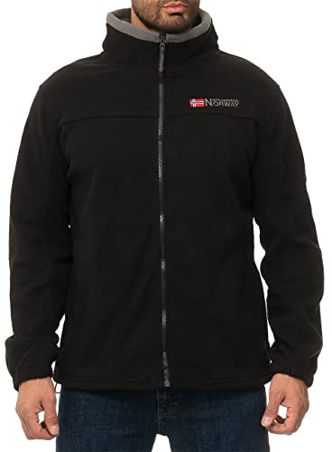Geographical Norway Herren Fleecejacke Modell 05 bans Men Black XL