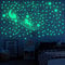 Ezigoo Glow In The Dark Leuchtsterne Selbstklebend Dekorations Set - 292 Stück (Einhorn, Schloss, Mond, Leuchtsterne und Punkte). Leuchtende Wand- und Decken Sternenhimmel Aufkleber