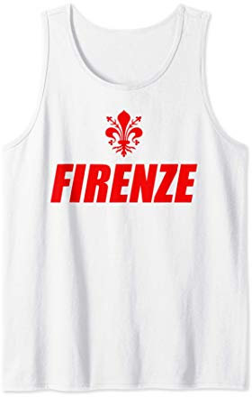 Giglio Of Florence Italy Souvenir Firenze Italia Italiano Canotta