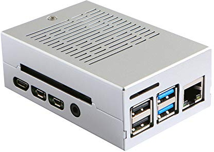 Gelid Solutions ICEBERRY - Refrigerador Raspberry Pi 4 Model B - Módulo de ventilador de disipador de calor integrado - Funcionamiento silencioso - Raspberry Pi 4 Model B - 91 x 62 x 33,5 - Plata