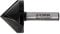 STIER Gipskartonfräser Rigipsfräser, 90° Winkel, D32 mm, 8 mm Schaft für Oberfräsen, 32 mm Durchmesser, V-Nutfräser, Schriftenfräser, Für saubere Arbeiten an Mauervorsprüngen