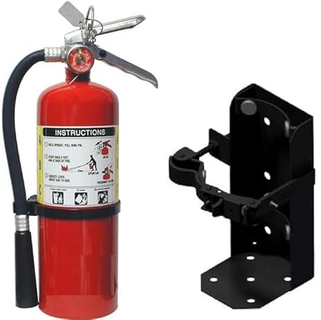 5lb ABC Dry Chemical Fire Extinguisher with Heavy Duty Vehicle Bracket