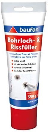 Baufan 4016215101421 Bohrloch- und Rissfüller Spachtelmasse, weiß