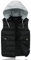 Ommda Doudoune Sans manches Homme Coupe-Vent Gilet Matelassé à Capuche Hiver Extérieur Chaud Puffer Blouson sans Manche Le noir XL