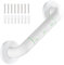 WC-Haltestange, Badezimmer-Haltegriff mit rutschfestem, Edelstahlgriff, Duschhalterung mit Leuchtringen, 30 cm