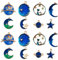 PLABBDPL 16 Stück Emaille Charms Anhänger,8 Stile Vergoldete Emaille Überzogene,zum Armband Halskette Ohrring Charms Schmuck Handwerk Bilden für DIY Schmuck Basteln Herstellung