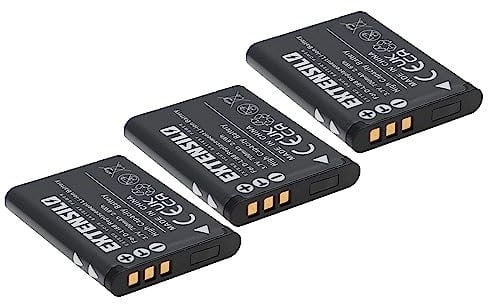 EXTENSILO 3x Battery Replacement for Sanyo DB-L80 for Camera DSLR (700mAh, 3.7 V, Li-ion)