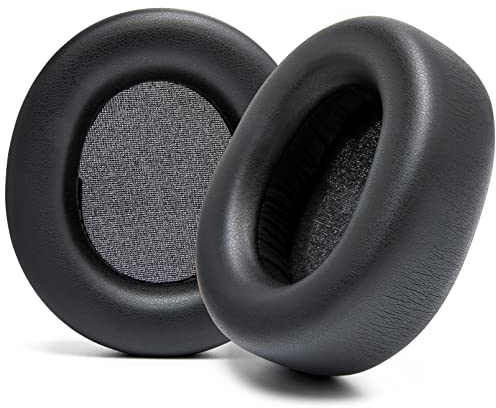 WC Verbesserte Ersatz-Ohrpolster für Steelseries Arctis Nova Pro Wireless, hergestellt von Wicked Cushions | Verbesserte Haltbarkeit, Dicke, weicheres Leder und Schallisolierung | Black