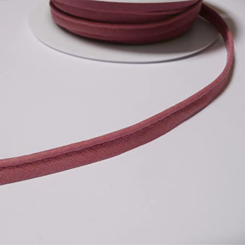 flanged 2mm Insert Piping Cord Poly Cotton Fabric Covered bias Cut - Sold by The Metre - Many Colours (Dusky Pink)