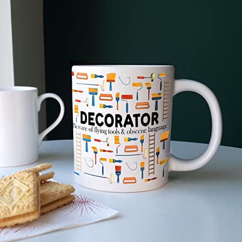 Purely Home Extra Large Big Painter Decorator Mug Fun Trades Gift - Jumbo White Coffee/Tea Present