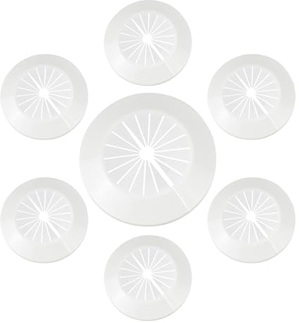 22 Piezas Roseta de Cubierta de Radiador, Embellecedores Tubos Radiadores, para Tuberías de Calefacción, Tuberías de Agua Fría y Caliente, Tuberías de gas de 10-29 mm, Blanco