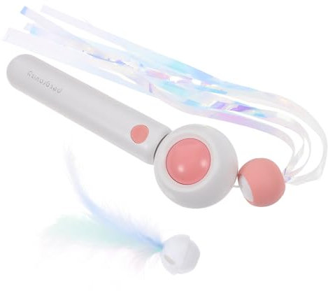 Beavorty Interactive pour Chat avec Plumes Jouet Auto-Retractable pour Et Renforcer Lien Animal Et