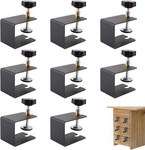 LDHHYH 8 Pièces Serre Joint Menuisier en C, 50 mm Réglable Serre Joint Pince C,Pince C Acier Inoxydable Réglable pour Travail du Bois, Fabrication de Meubles