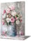 ZQQART Bild mit rosa Rosen Leinwandbild Wanddruck für Küche rustikales Blumengemälde Bauernhaus Blumenstrauß in der Flasche Poster für Wohnzimmer Schlafzimmer Badezimmer Dekoration (40x60cm)