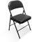 Royalford Heavy Duty Folding Padded Chair with Metal Frame Padded Seat Foldable Chair for Outdoor & Indoor Home Office Dining Easy Store Back Rest Computer Desk Chairs, Black