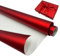 Rouleau de papier cadeau rouge : 43 cm x 12 m, couleur unie, métallisé, recyclable, pour anniversaire, Noël, mariage, fête, festival.