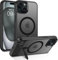 VENINGO for iPhone 15 Plus Case, for iPhone 15 Plus Phone Case Compatible with MagSafe Invisible Stand Matte Translucent Shockproof 360 Protective Magnetic Slim Case for iPhone 15 Plus, Black