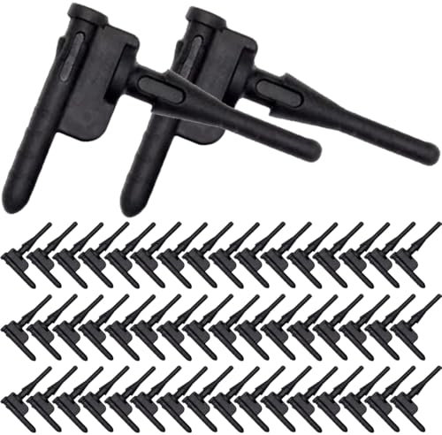 DKARDU CPU Fan Rubber Screws, PC CPU Fans Black Rubber Reducing Noise Anti-Vibration Screws, Computer Cooling Fan Soft Rubber Mounting Screws for PCCOOLER Fan (50 Pcs)