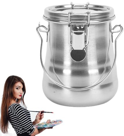 Tragbares Pinselreinigungswerkzeug – Pinselhalter aus Edelstahl, Pinselreiniger, Abnehmbarer Pinselhalter, Pinselreiniger