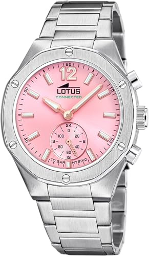 Lotus Uhr Smart Damen | Mineralglas, Wasserdicht 5 ATM, Musiksteuerung, Schrittzähler, Anrufbenachrichtigung und -ablehnung 18971/2
