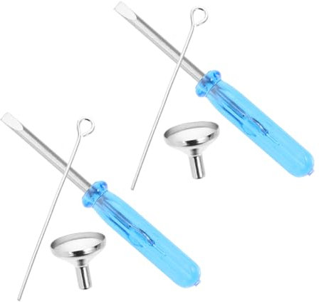 TOBBOMEY 2sätze Mini Trichter Set Für Urnenfüllung Teiliges Zubehör Für Kremationsschmuck Mini-trichter Und Schraubenzieher Für Und