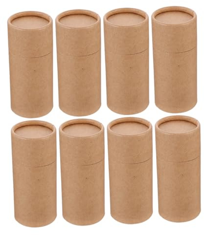 Pappröhren mit Deckel 8 Stück 50ml aus Papier als Geschenkbox