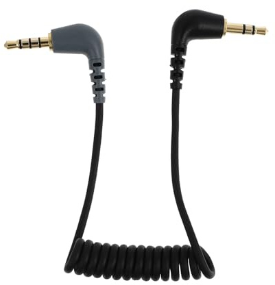 MAGICLULU TRS zu TRRS Adapterkabel 90° Audiokonverter für Mikrofone Smartphones Tablets mit Vergoldetem Stecker und Hochwertiger Signalübertragung