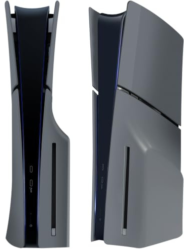 Joso Placa frontal para PS5 Slim Disc Edition, antiarañazos, carcasa de repuesto a prueba de polvo, cubierta de piel apta para PS5 Slim Console, placas para PS5 Slim accesorios, fácil instalación
