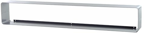 XXL DVD & BLU-RAY Regal Lounge Design Cube | Metall, 120 cm | Wandregal, Modernes Wandboard | Farbe: Silber