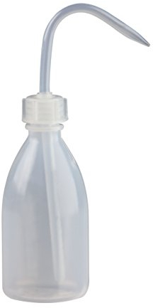 Spritzflaschen 3 x 100ml rund Natur aus LDPE inkl. Schraubverschluss mit Steigrohr (Spritzverschluss), Laborflasche, Enghals, Dosierflasche, Dosierflaschen ***