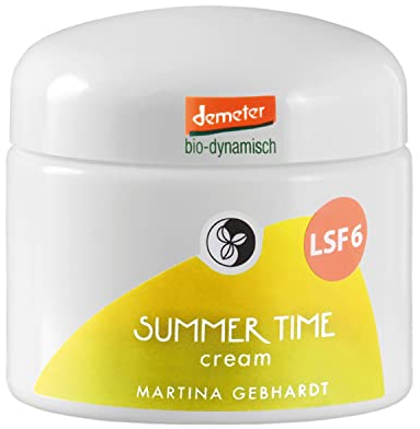 Martina Gebhardt SUMMER TIME Cream (50ml) • Gesichtscreme mit LSF 6 • Für (sonnen-) gestresste & gereizte Haut • Feuchtigkeitscreme Gesicht • Bio-Creme Naturkosmetik