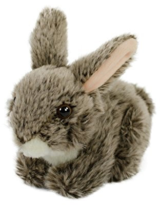 Teddys Rothenburg Kuscheltier Hase Hans liegend grau 18cm Plüschtier Plüschhase