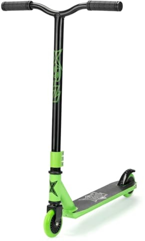 Xootz Stunt Scooter - Adult and Kids Kick Scooter, Lightweight, Beginner to Intermediate, Steel T-Bar and Grip Tape Deck, Ages 5+, Multiple Designs