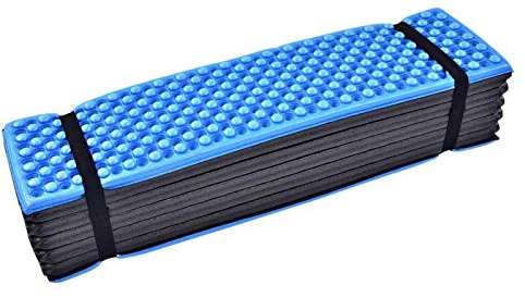 Keenso Faltbare Isomatte, ultraleichte Faltbare Strandmatten im Freien Campingzelt Isomatte wasserdichte Matratze für Yoga, Camping, Picknick(Blau) Lagerzelt und Accessoires Campingzelte und Zubehör