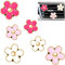 Clip con Fiore di Margherita per Presa d'Aria Auto - Decorazione per Aria Condizionata, Deodorante, Ciondolo per Interni (Rosso, Rosa, Bianco)