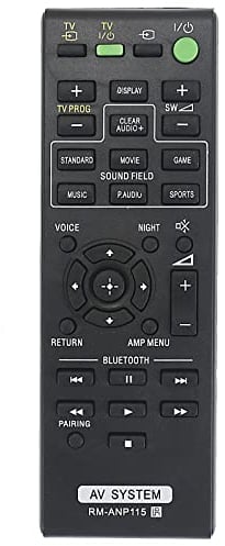 RM-ANP115 Sub RM-ANP114 Reemplazar el Control Remoto Adecuado Sony Pared de Eco HT-CT370 HT-CT770 Bar Speaker (SA-CT370, SA-CT770) Subwoofer (SA-WCT370, SA-WCT770)