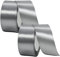 2 Rolls Thick Silver Grey Satin Ribbon - 40mm Wide, 22M for Gift Wrapping, Crafting, Cake Decoration, Hair Bows, Bouquets, Christmas & Wedding Use