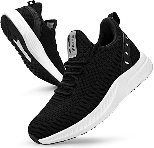 Feethit Donna Scarpe da Corsa Scarpe da Ginnastica Scarpe Sportive Scarpe da Ginnastica Scarpe da Passeggio Leggere e Traspiranti Fitness all'aperto Scarpe Sportive da Jogging 36 Banco Nero