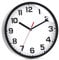 Wall Clock 8.5 Inch Battery Operated Silent Non-ticking Wall Clock Modern Quartz Design Decorative Indoor Kitchen Office Black