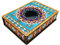 Klassische Mandala Diamond Painting Schmuckkästchen Aufbewahrungsbox DIY Diamant Malerei Schmuckaufbewahrung Holz Organizer Box Geschenke (F)