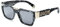 Philipp Plein Unisex SPP095M Sunglasses, Marbled Black, 52