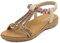 SMajong Sandales Femmes Plates Mode Bohême Strass Fleurs Tongs Confortable Bout Ouvert Chaussures de Plage Vacances