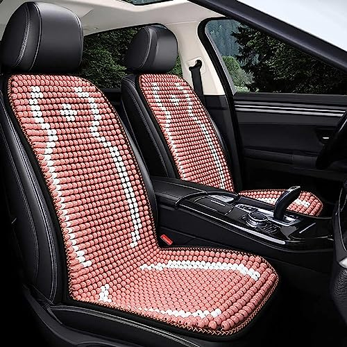 MANUKS Auto Comfort Sitzauflage aus Holzperlen, Einzelsitzbezüge Sitzaufleger Holzkugeln, Massage Autositzauflage Holz, Universal Sitzmatte für Auto LKW Rollstuhl & Stuhl (F)