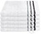 Schiesser Frottier Waschhandschuh Skyline Color im 5er Set | 100% Baumwolle aus nachhaltiger Produktion | saugstark, weich, farbecht | 16x22cm | Weiß
