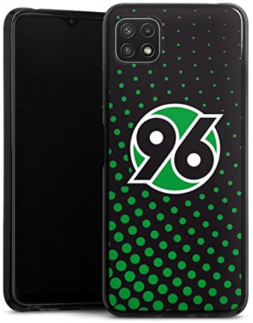 Silikon Hülle kompatibel mit Samsung Galaxy A22 5G Case schwarz Handyhülle Hannover 96 H96 Logo