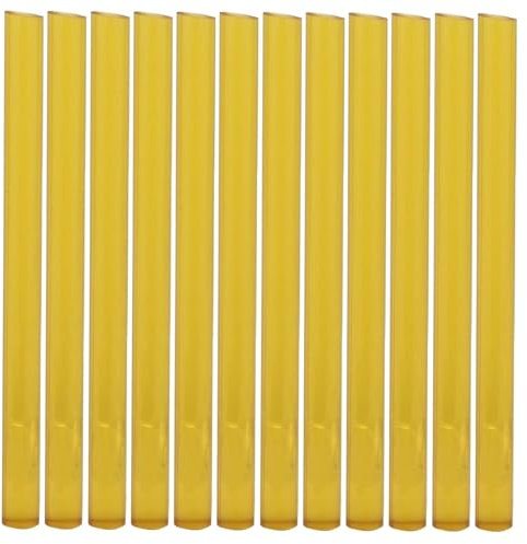 Professional Hair Extension Sticks for Keratin for Bond Glue - 12 Pack Yellow