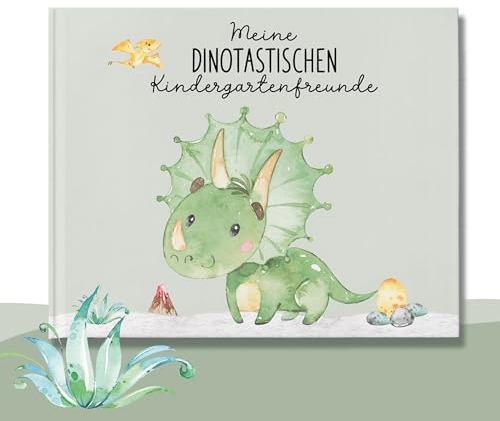 lila liebt dich® Freundebuch Dinosaurier, Freundebuch Kindergarten Junge - Unvergessliche Kindergartenmomente festhalten, kompakt
