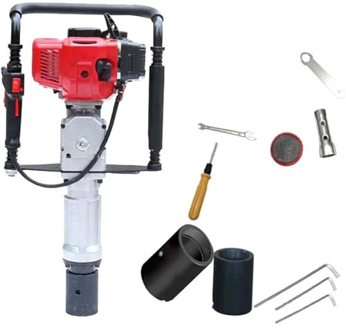 Enfonceur de piquets en T à gaz, enfonceur de pieux à essence, enfonceur de piquets à impact, enfonceur de piquets en T de clôture à gaz, marteaux perforateurs portables, outil de clôture à essence